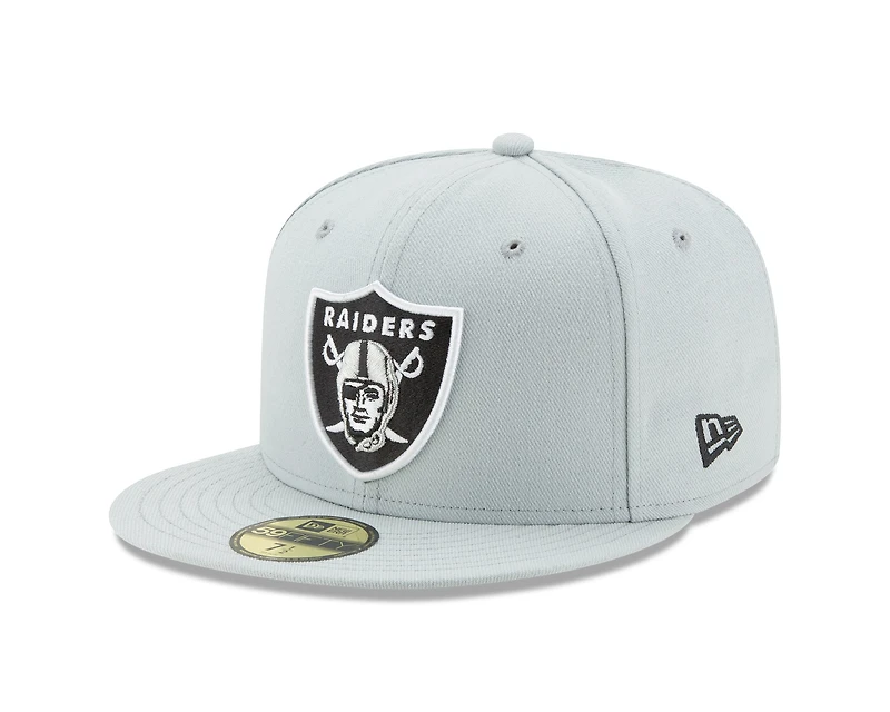 NFL Hat 5950 Snow Grey Raiders