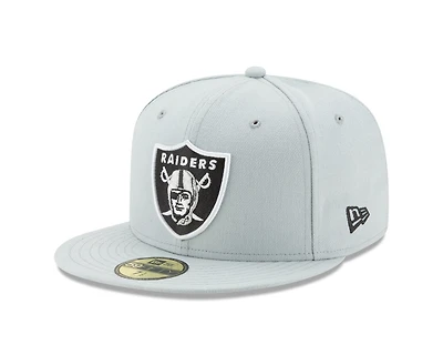 NFL Hat 5950 Snow Grey Raiders