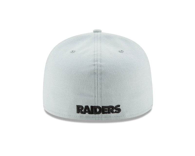 NFL Hat 5950 Snow Grey Raiders