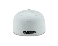 NFL Hat 5950 Snow Grey Raiders