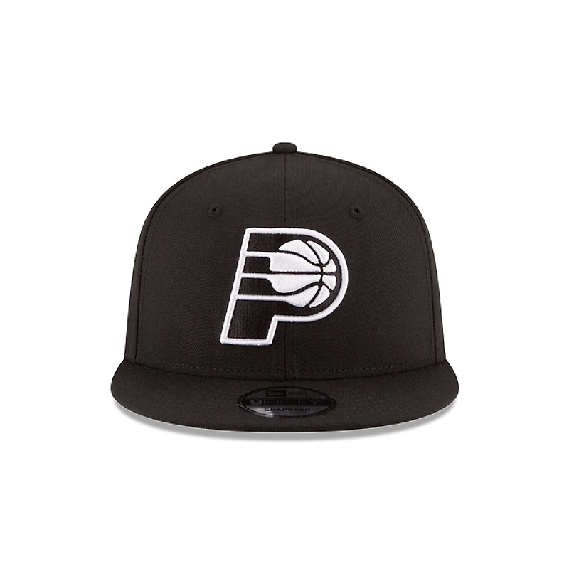 NBA Hat 950 Basic Snap Black and White Pacers