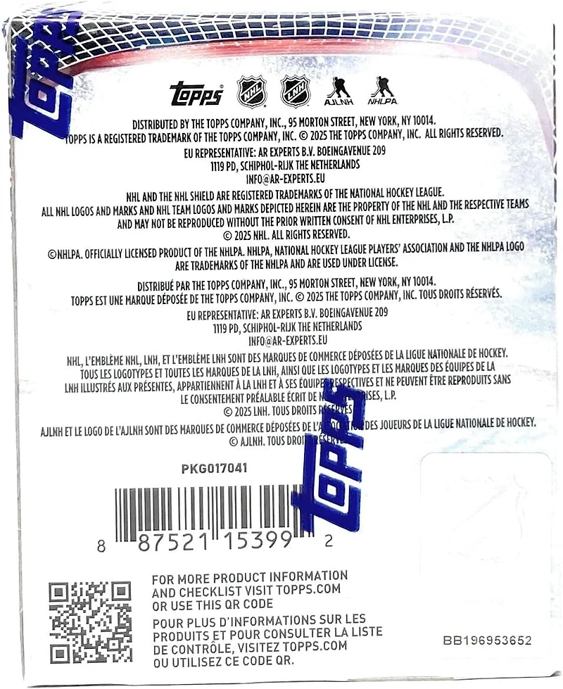 NHL Hockey Stickers Topps 2025-56 (Whole Box)