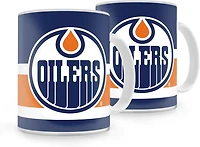 NHL Coffee Mug 11oz Striped Oilers