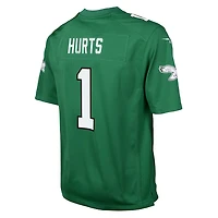 NFL Youth Player Game Jersey Alternate Kelly Green Jalen Hurts Eagles