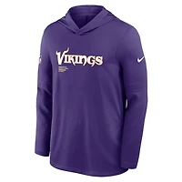 NFL Dri-FIT Long Sleeve Hoodie 2025 Sideline Pure Fury Vikings