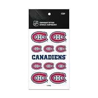 NHL Temporary Tattoo Sheet Canadiens