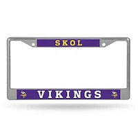 NFL License Plate Frame Chrome Vikings