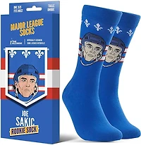 NHLAA Player Socks Rookie Edition Joe Sakic Nordiques