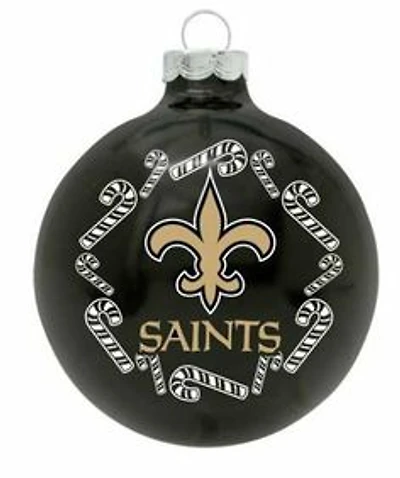 NFL Ornament Candy Cane Ball Saints