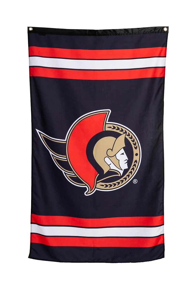 NHL Striped Vertical Banner Flag 30" x 50" Senators