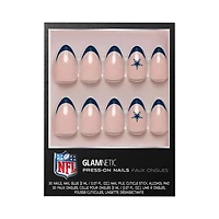 NFL Glamnetic French Tip Press-On Nails Cowboys
