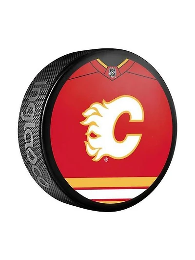 NHL Puck Souvenir Collector Jersey Flames