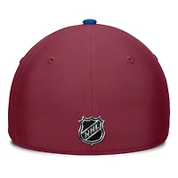 NHL Hat Structured Stretch Authentic Pro Rink Flex Two Tone 2024 Avalanche