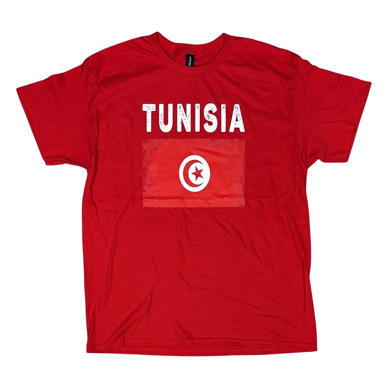 Country T-Shirt Distressed Flag Tunisia