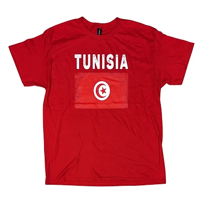 Country T-Shirt Distressed Flag Tunisia