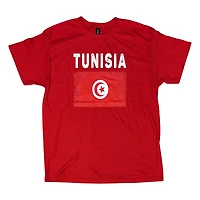 Country T-Shirt Distressed Flag Tunisia