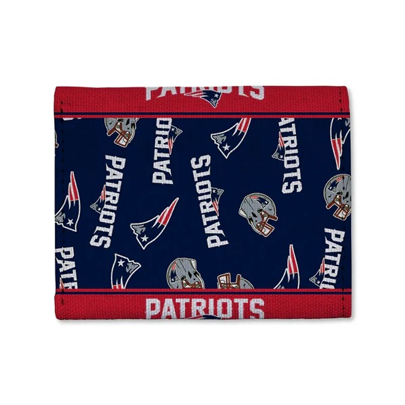 NFL Canvas Trifold Wallet Patriots