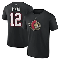 NHL Player T-Shirt Authentic Stack Shane Pinto Senators