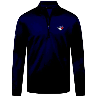 MLB 1/4 Zip Sweater Heron Insign Blue Jays (Navy Blue)