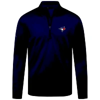 MLB 1/4 Zip Sweater Heron Insign Blue Jays (Navy Blue)