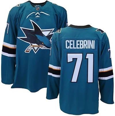 NHL Player Replica Breakaway Jersey Home Macklin Celebrini Sharks
