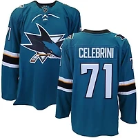 NHL Ladies Player Replica Breakaway Jersey Home Macklin Celebrini Sharks