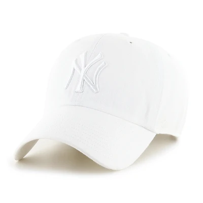MLB Hat Clean Up Basic White Tonal Yankees