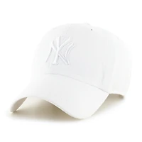 MLB Hat Clean Up Basic White Tonal Yankees