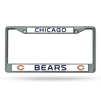 NFL License Plate Frame Chrome Bears