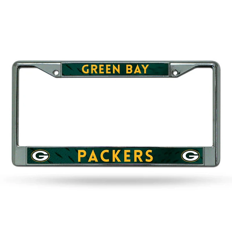 NFL License Plate Frame Chrome Packers