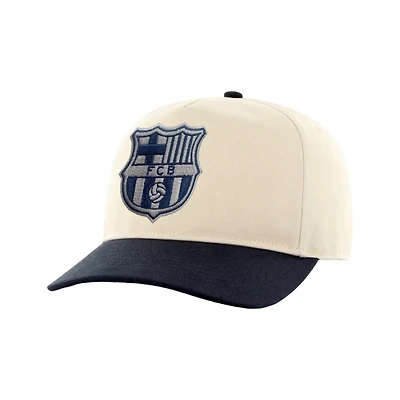 La Liga Hat Snapback Adjustable White and Navy FC Barcelona