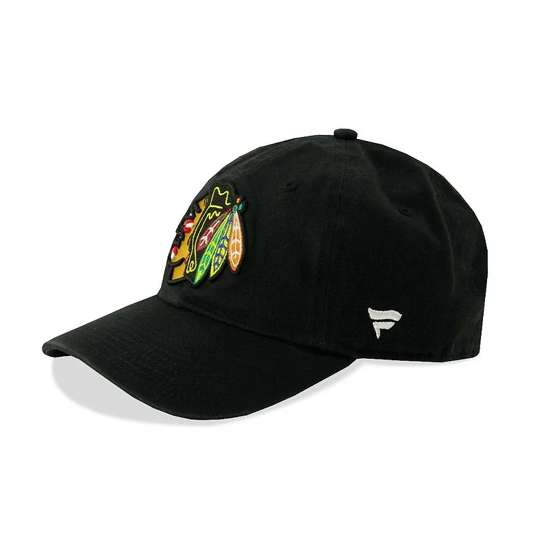 NHL Hat Unstructured Adjustable Core Blackhawks (Black)
