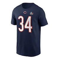 NFL Player T-Shirt Hall of Fame Name And Number Walter Payton Bears