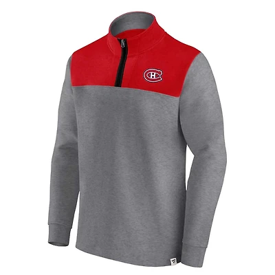 NHL 1/4 Zip Vintage Fleece Sweater Canadiens
