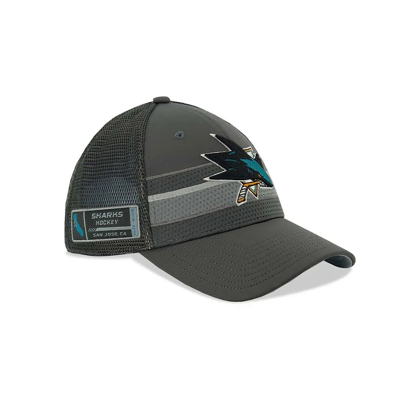 NHL Hat Trucker Adjustable Authentic Pro Home Ice Sharks