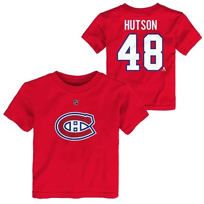 NHL Kids T-Shirt Player Lane Hutson Canadiens