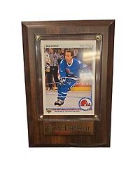 NHL Collectible Plaque with Card 4x6 Upper Deck Guy Lafleur Nordiques