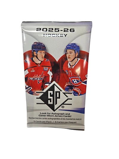 NHL Hockey Cards SP Upper Deck 2025-26 (Sinlge Pack)