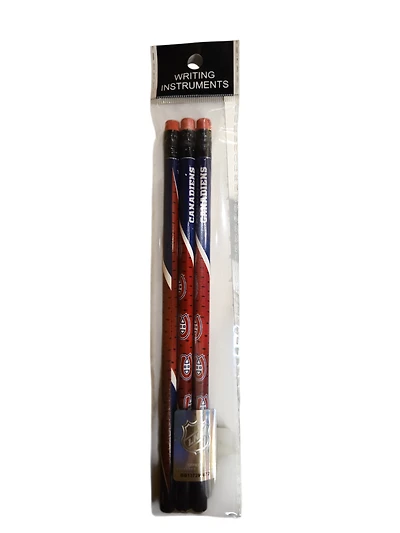 NHL Pencil 3 Pc Set Canadiens