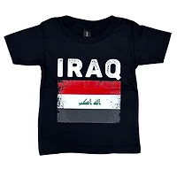 Country Toddler T-Shirt Distressed Flag Iraq