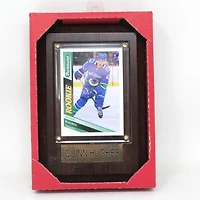 NHL Collectible Plaque with Card 4x6 Parkhurst Home Jersey Quinn Hughes Canucks