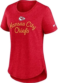 NFL Ladies Triblend Fashion Top Chiefs