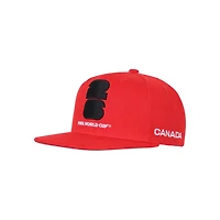Canadian Soccer Association 2026 FIFA World Cup Red Flat Peak Hat Team Canada