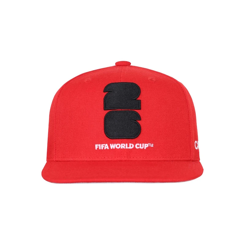 Canadian Soccer Association 2026 FIFA World Cup Red Flat Peak Hat Team Canada