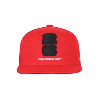 Canadian Soccer Association 2026 FIFA World Cup Red Flat Peak Hat Team Canada