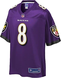 NFL Player Game Pro Line Jersey Home Orchid Purple Lamar Jackson Ravens