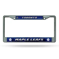 NHL License Plate Frame Chrome Maple Leafs