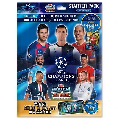 Topps Match Attax 2019-20 Starter Pack UEFA Champions League Cards