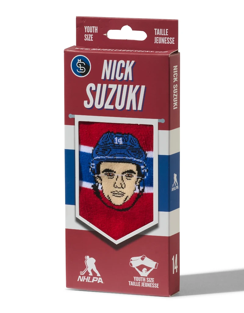 NHLPA Youth Player Socks Nick Suzuki Canadiens