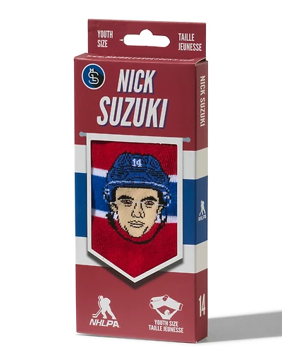 NHLPA Youth Player Socks Nick Suzuki Canadiens